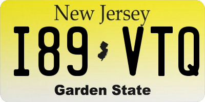 NJ license plate I89VTQ
