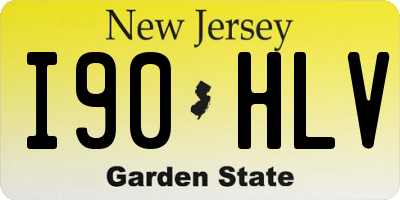 NJ license plate I90HLV