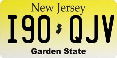 NJ license plate I90QJV