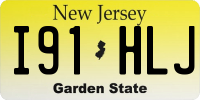 NJ license plate I91HLJ