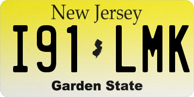NJ license plate I91LMK