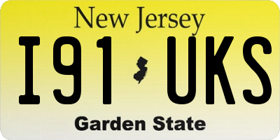 NJ license plate I91UKS
