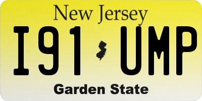 NJ license plate I91UMP