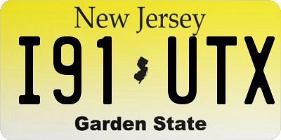 NJ license plate I91UTX