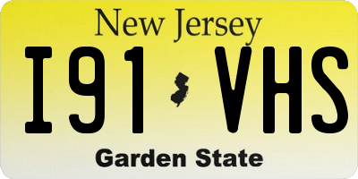 NJ license plate I91VHS