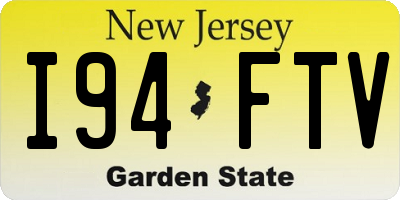 NJ license plate I94FTV