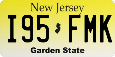 NJ license plate I95FMK