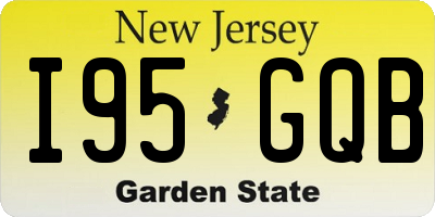 NJ license plate I95GQB