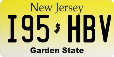 NJ license plate I95HBV