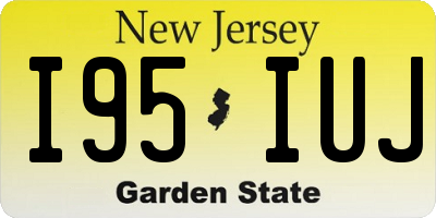 NJ license plate I95IUJ