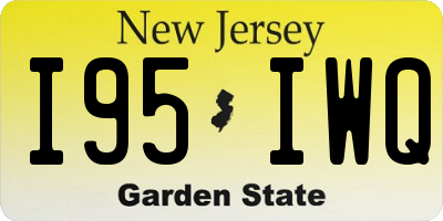 NJ license plate I95IWQ