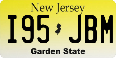 NJ license plate I95JBM