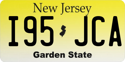 NJ license plate I95JCA