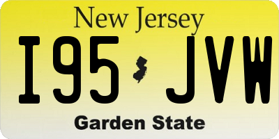 NJ license plate I95JVW