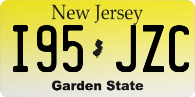 NJ license plate I95JZC