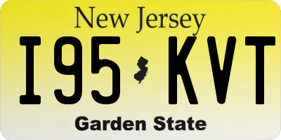 NJ license plate I95KVT
