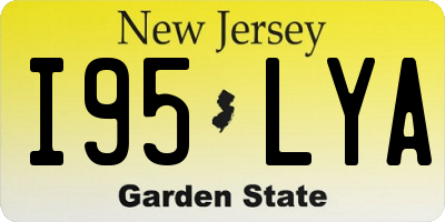 NJ license plate I95LYA