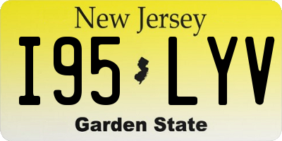 NJ license plate I95LYV