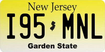 NJ license plate I95MNL