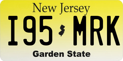 NJ license plate I95MRK