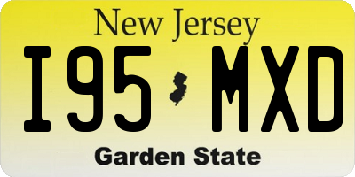 NJ license plate I95MXD