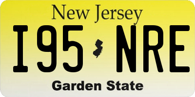 NJ license plate I95NRE