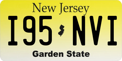 NJ license plate I95NVI