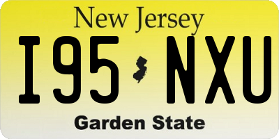 NJ license plate I95NXU