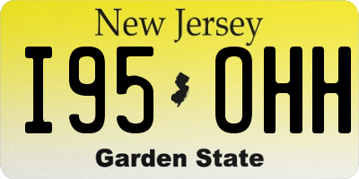 NJ license plate I95OHH