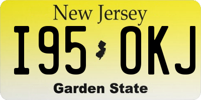 NJ license plate I95OKJ