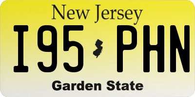 NJ license plate I95PHN