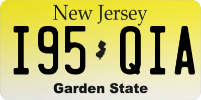 NJ license plate I95QIA