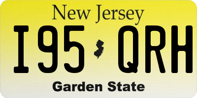 NJ license plate I95QRH