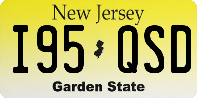 NJ license plate I95QSD