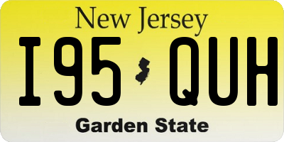 NJ license plate I95QUH