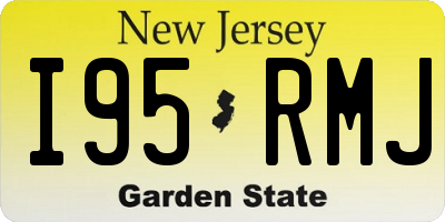 NJ license plate I95RMJ