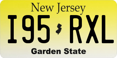NJ license plate I95RXL