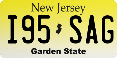 NJ license plate I95SAG