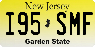 NJ license plate I95SMF