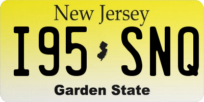 NJ license plate I95SNQ