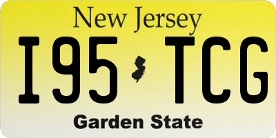 NJ license plate I95TCG