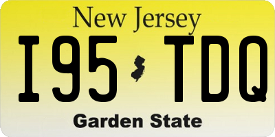 NJ license plate I95TDQ