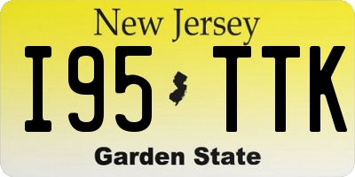NJ license plate I95TTK
