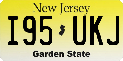 NJ license plate I95UKJ