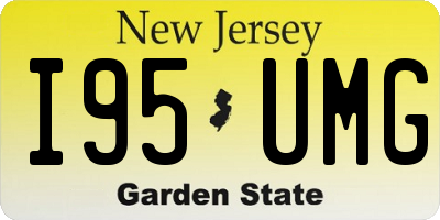 NJ license plate I95UMG