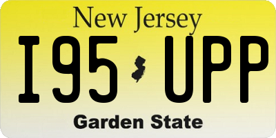 NJ license plate I95UPP