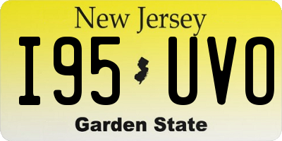 NJ license plate I95UVO