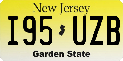 NJ license plate I95UZB