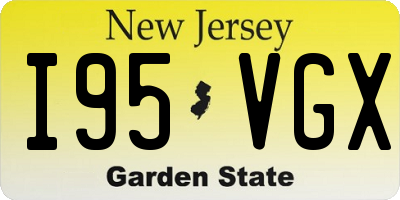 NJ license plate I95VGX