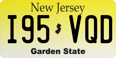 NJ license plate I95VQD